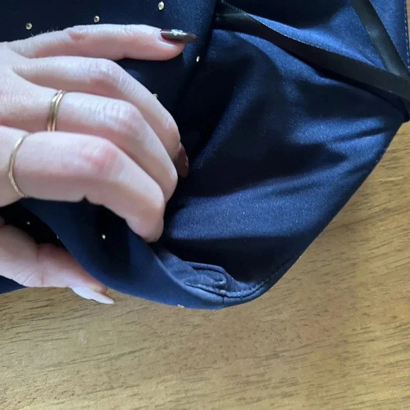 BETSY & ADAM Metallic-dot Ruffled Scuba Dress - Picture 14 of 16